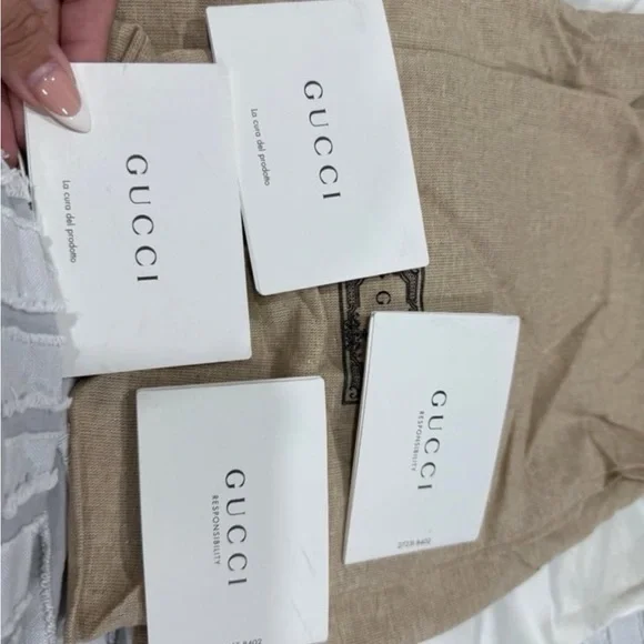 Gucci Brown and Gold Espadrille Flats with GG Monogram - Picture 3 of 9